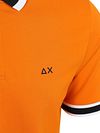 Sun68 Poloshirt Multistripes Collar Orange Product / Detail