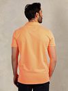 NZA Polo Shirt Hawera Mandarine Orange Model / Achterkant