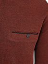 CASAMODA Longsleeve Polo Structure Brique