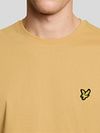 Lyle and Scott T Shirt Honeycomb Orange Model / Detail
