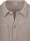 Suitable Cardigan Boiled Wool Taupe Product / Detail