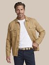 Suitable Linnen Overshirt Beige Model / Voorkant