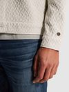 Overshirt Cast Iron z żakardowym wzorem w kolorze ecru Model / Detail