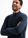 Overshirt No Excess bouclé w kolorze ecru Model / Voorkant