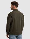 Overshirt PME Legend Canvas w kolorze oliwkowym Model / Achterkant