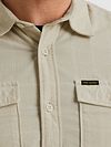 Overshirt PME Legend z delikatnego sztruksu w kolorze ecru Model / Detail