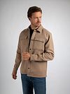 Overshirt Suitable in misto lana beige Model / Voorkant