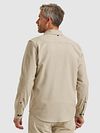 Overshirt Vanguard greige Model / Achterkant