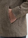 Overshirt Vanguard in taupe spazzolato Model / Detail