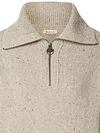 Barbour Women's Half Zip Sweater Lavensdale Natural Product / Detail