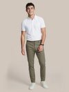 Steppin 'Out Chino Newbury Light Twill Oliven Grønn Model / Voorkant