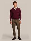 Chinosy Steppin' Out Newbury Heavy Twill w kolorze brązowym Model / Voorkant