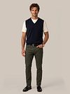 Pantalon Steppin' Out 5 poches Johnson Waffle Vert Foncé