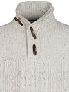 Petrol maglione a trecce half zip Hamilton ecru Product / Detail