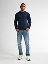 Petrol Straling Jeans Indigo Blue Model / Voorkant