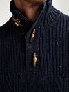 Sweter Petrol Hamilton granatowy Model / Detail