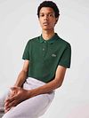 Lacoste poloshirt i piqué i grøn Model / Voorkant