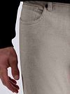 Spodnie Pierre Cardin Lyon Tapered z nadrukiem w kolorze greige Model / Detail