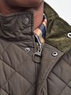 Pikowana kurtka Barbour Chelsea oliwkowa Model / Detail