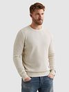 PME Legend Pullover Structure Ecru Model / Voorkant