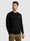 PME Legend Mouliné Structure Sweater Navy Model / Voorkant