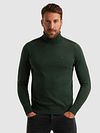 PME Legend Rollkragenpullover Dunkelrgün Model / Voorkant