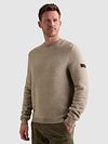 PME Legend Rib Structure Pullover Beige