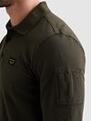 PME Legend American Classic Longsleeve Poloshirt Beluga Groen Model / Detail
