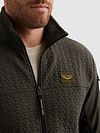 PME Legend Cardigan Interlock Beluga Green Model / Detail