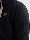 PME Legend Cardigan Interlock Navy Model / Detail