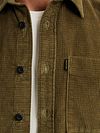 PME Legend Sobrecamisa Pana Dusky Green Model / Detail