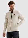 PME Legend Interlock Cárdigan Ecru Model / Zijkant