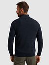 PME Legend Half Zip Structure Mouliné Tröja Marinblå Model / Achterkant