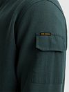 PME Legend Halv Zip Tröja Interlock Jersey Petrol Model / Detail