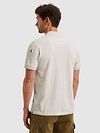 PME Legend Halvzip Polo Piquet Interlock i Ecru Model / Achterkant