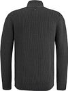 PME Legend Knitted Half Zip Pullover Cable Schwarz Product / Achterkant
