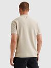 PME Legend Knitted Structure Polo Ecru Model / Achterkant