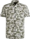 PME Legend Kortærmet Skjorte med Print Grøn PSIS2505228-7003