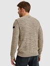 PME Legend Maglione Mouliné Beige Model / Achterkant