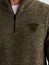 PME Legend maglione half zip grigio-verde Model / Detail