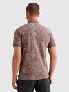 PME Legend Moonscape Polo Slub Jersey Morado Model / Achterkant