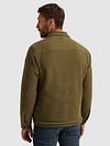 PME Legend Overshirt Bold Waffle w kolorze przygaszonej zieleni Model / Achterkant