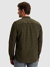 PME Legend Overshirt in velluto a coste sottili verde Beluga Model / Achterkant
