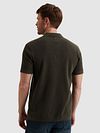 PME Legend Poloshirt Knitted Structure Grön Model / Achterkant