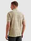 PME Legend Poloshirt Piqué Print Beige Model / Achterkant