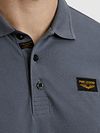 PME Legend American Classic Långärmad Polotröja i Vintage Indigo Model / Detail