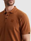 PME Legend Polo Popcorn Jersey Orange Model / Detail