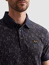 PME Legend Poloshirt Piquet Print Marineblå