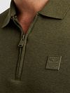 PME Legend Halv-Zip Poloshirt Interlock Oliven Model / Detail