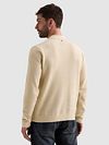 PME Legend Polo Punto Manga Larga Bone White Model / Achterkant